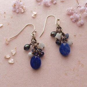 Silpada Blue Sodalite and Pearl Dangle Earrings
W1471